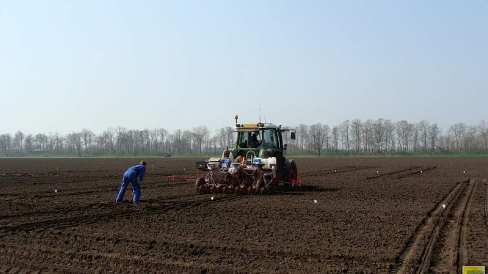 Op 9 april konden de medewerkers op proefbedrijf Vredepeel onder een blauwe lucht beginnen met aanleggen van de proeven en demo's met suikerbieten en cichorei.