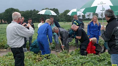 Oogst door leerlingen van het Groenhorst College.