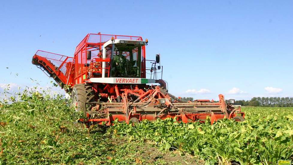 Rooien van bieten moest de afgelopen weken op lage snelheid, als de grond hard was. Telers stelden aardappels rooien vaak uit.