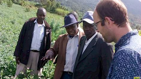 Matthijs Gebbink in Rwanda.