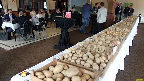Bij Binst & Norika drukte op en aan de tafel. Stefaan Delmeire van Binst houdt wel een slag om de arm. "Het is echt een moeilijk jaar voor de aardappelteelt. Het wordt goed kijken met wie je nog zaken doet voor volgend jaar."