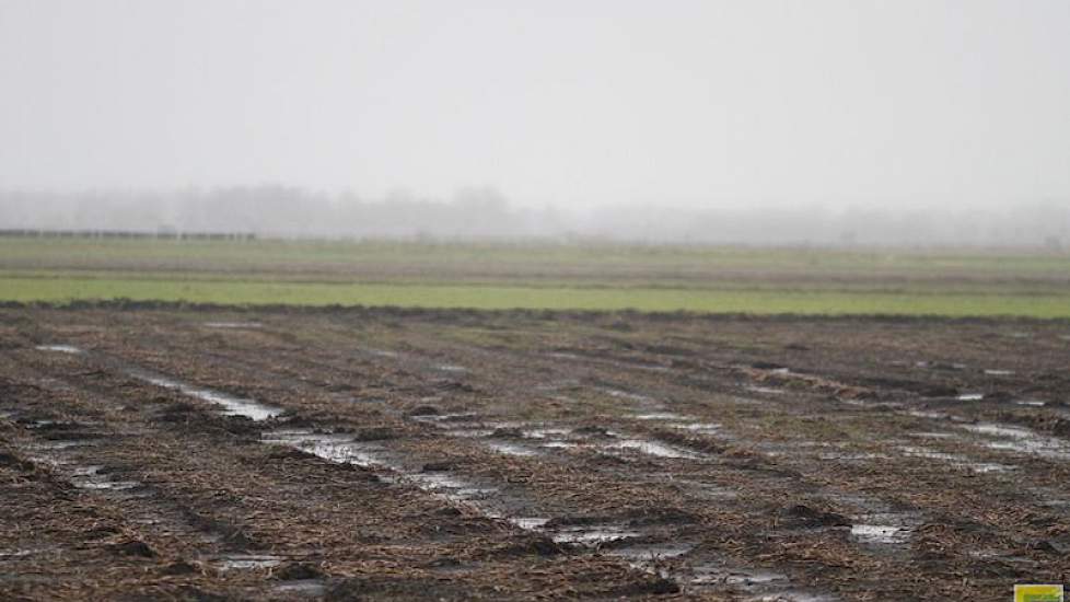 Spoorvorming, verdichte lagen en daardoor water op het land.