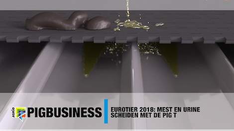 Urine en mest scheiden met beweegbare vloer - EuroTier 2018