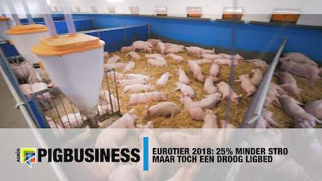 Eurotier 2018: 25% minder stro maar toch een droog ligbed