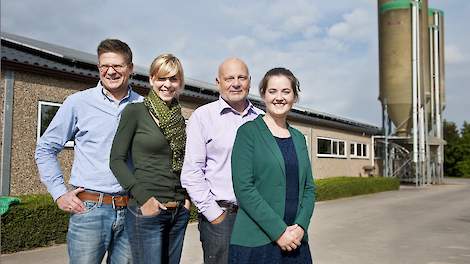 Het team KRKA Benelux (v.l.n.r.): Hanno Dijkhorst, Isabelle De Smet, Peter Cuypers en Delphine Françoys.