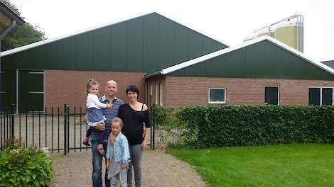 Robert van der Bolt en zijn familie. Foto van familie Van der Bolt in augustus 2013.