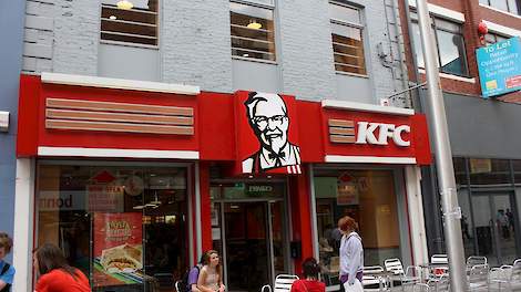 Een kiprestaurant van Kentucky Fried Chicken.