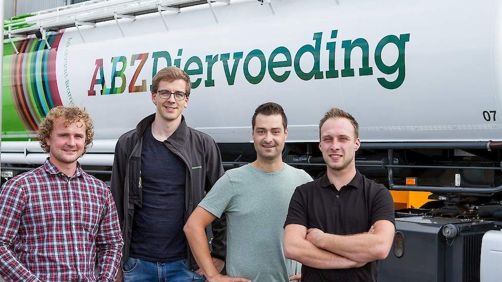 Op de foto van links naar rechts: Maarten Zantingh, Rudolf Dantuma, Twan van Gorp, Erik van der Heijden.