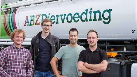 Op de foto van links naar rechts: Maarten Zantingh, Rudolf Dantuma, Twan van Gorp, Erik van der Heijden.