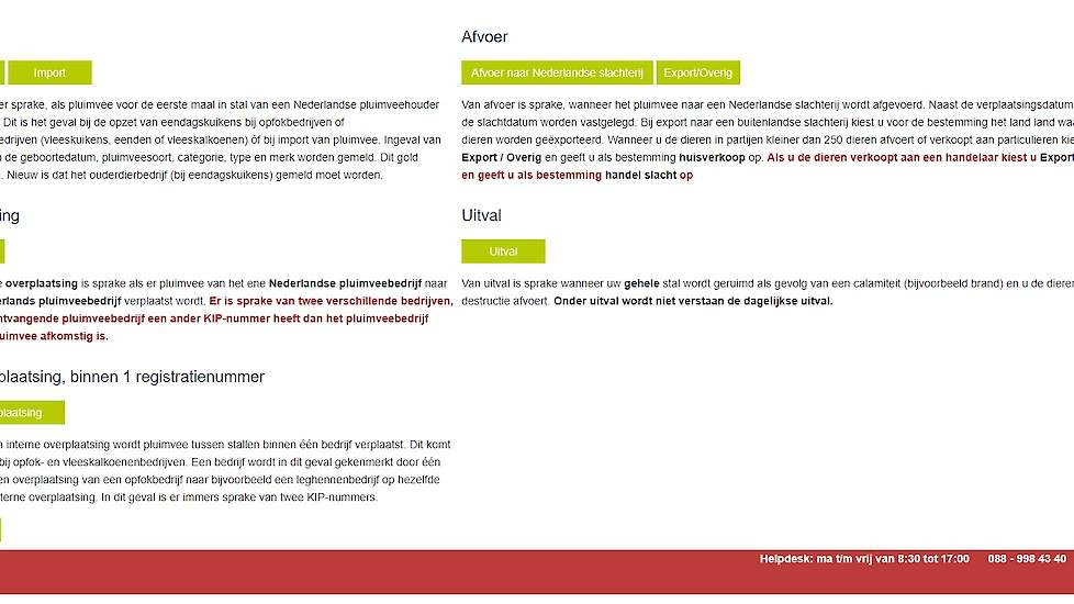 De meest vastgestelde administratieve afwijkingen bij de veehouder, zijn het niet of niet correct registreren van de dagelijkse mortaliteit en het niet (tijdig) melden van gegevens in database Kip, het registratiesysteem voor pluimvee. Pluimveehouders moe