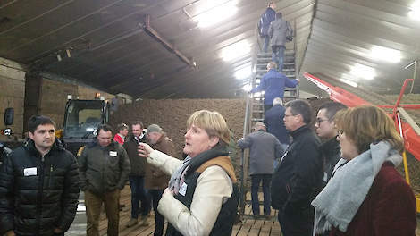 Gerda de Lange vertelt over de aardappelopslag van het akkerbouwbedrijf dat ze samen met haar man Gert runt