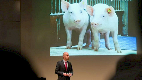 Martin Bijl op een van de jaarbijeenkomsten van Topigs Norsvin