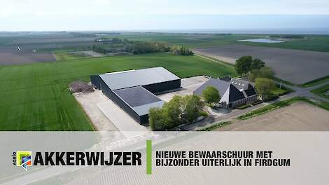 Nieuwe bewaarschuur met bijzonder uiterlijk in Firdgum