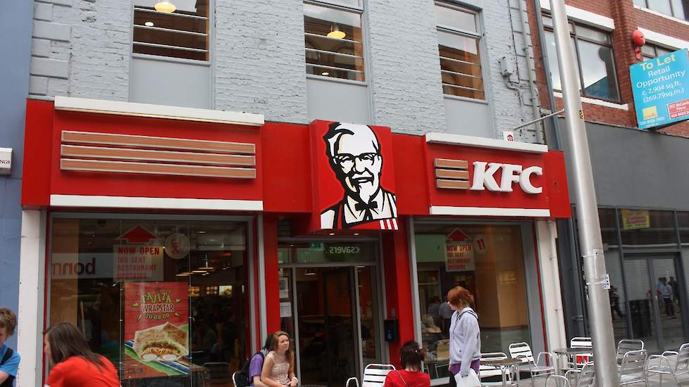 Een restaurant van KFC in Belfast.
