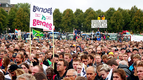 Protest op het Malieveld, op 1 oktober jl.