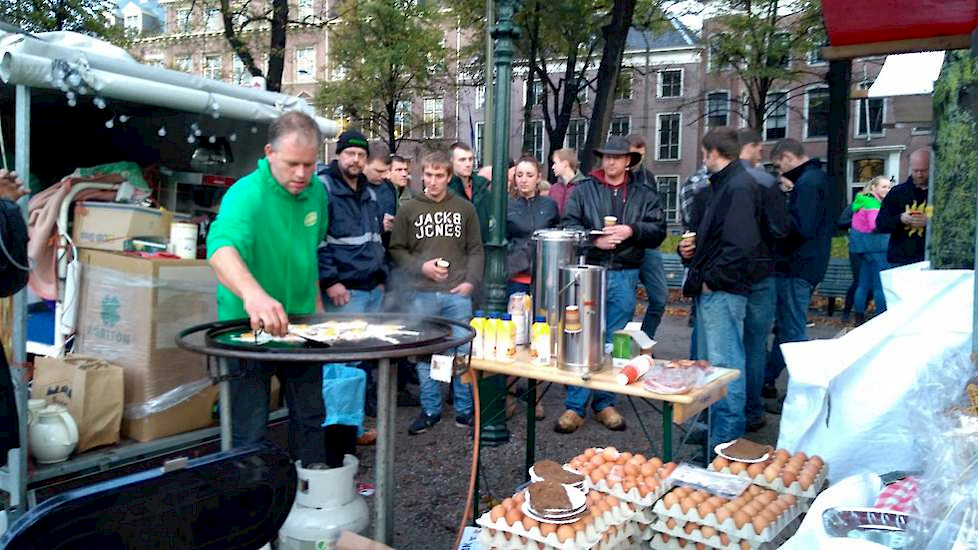 Het Boerburgerontbijt in Den Haag op 17 oktober