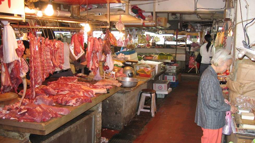 Krapte op de varkensvleesmarkt heeft als hoofdoorzaak de Afrikaanse varkenspest in Azië.