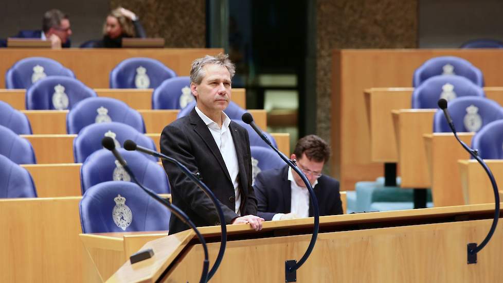 Gedeputeerde Grashoff, op de foto nog actief in de Tweede Kamer.