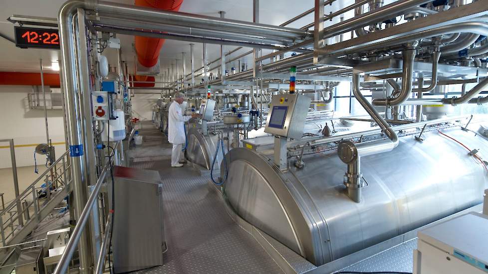 De kaasfabriek van FrieslandCampina in Workum (FR).