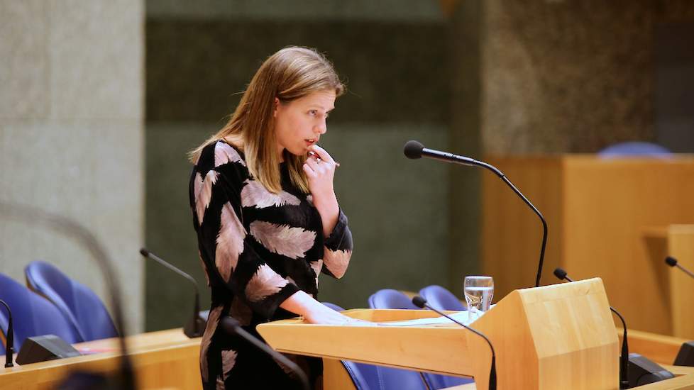 Minister Schouten geeft toelichting aan de Kamer.