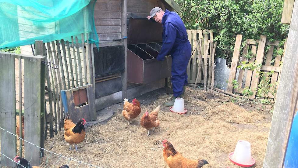 Deelnemer bij zorgboerderij De Es in het Brabantse Haaren.