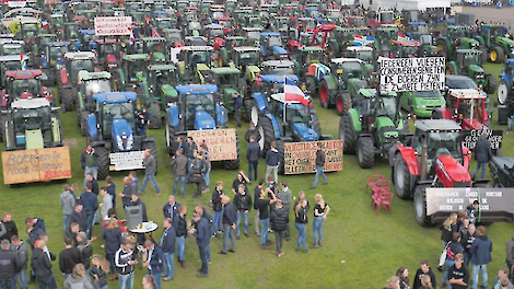 Archieffoto van het boerenprotest op 1 oktober 2019 op het Malieveld.