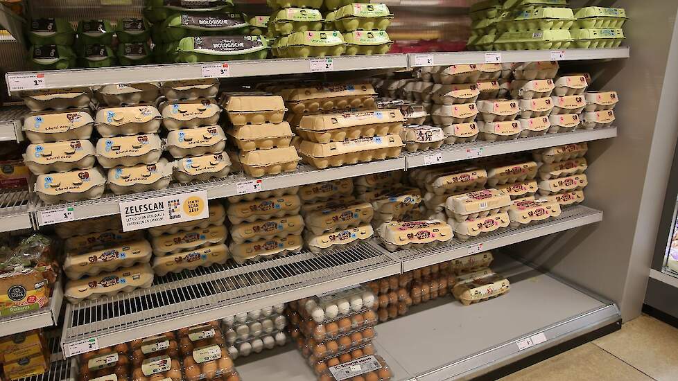 De eierprijs voor consumenten is gestegen en de uitbetalingsprijs voor eieren aan leghennenhouders is gedaald.