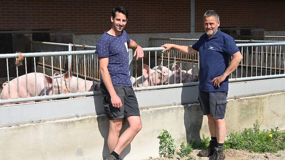 Rowin (links) en Roel (rechts) Batterink uit Nijkerk deden mee aan het begeleidingstraject 'Zicht op de toekomt' dat te vinden is op het Agroloket.