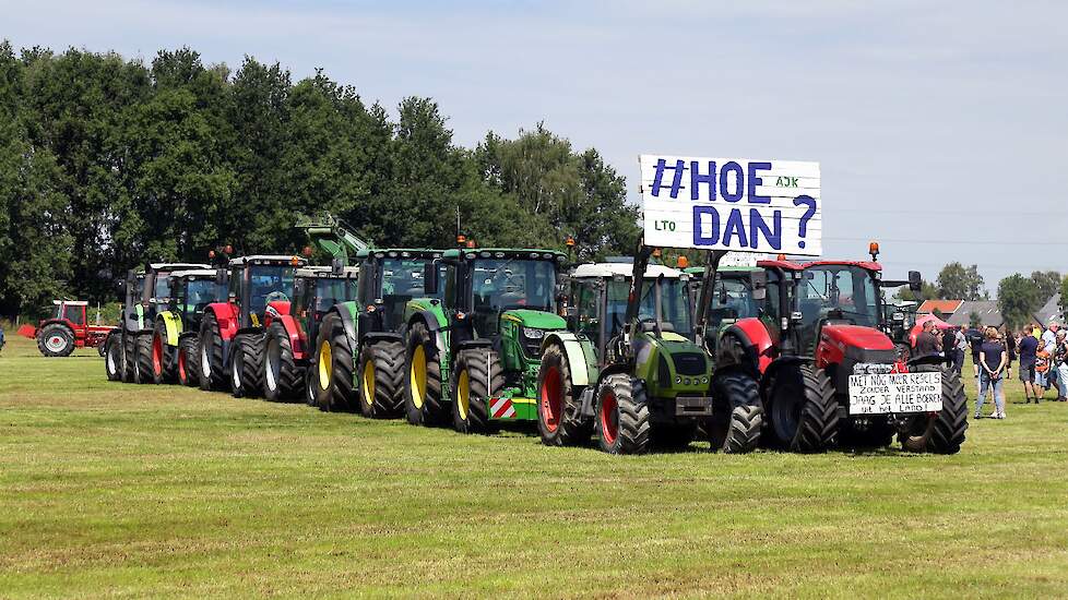 Archiefbeeld: een boerenprotest in Didam, afgelopen zomer.