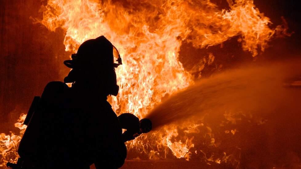 Archiefbeeld. Niet het beeld van de brand in Klarenbeek