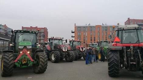 Boerenprotest in Dokkum tegen Waddenagenda