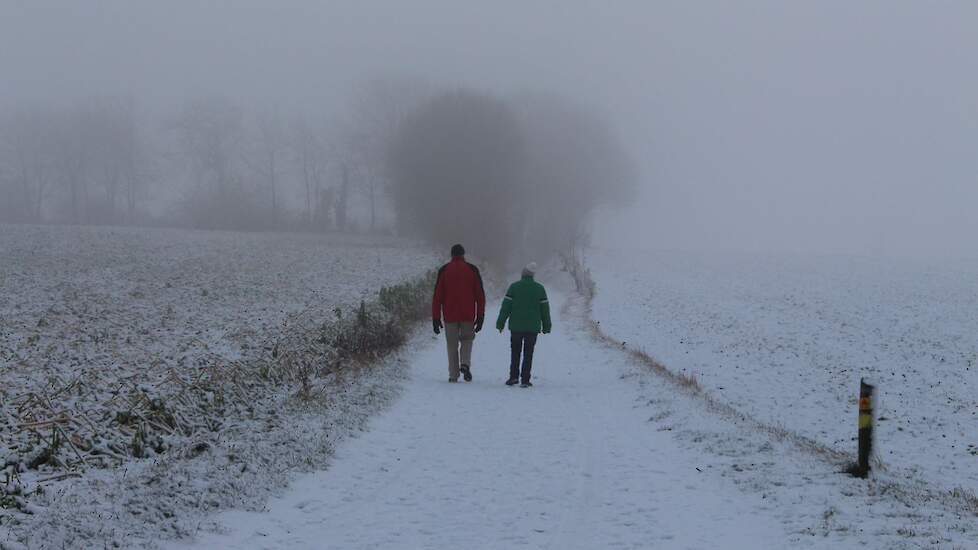 Sneeuw in Limburg.