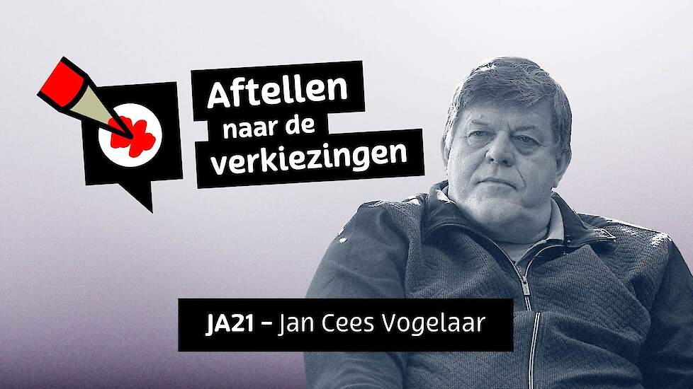 Jan Cees Vogelaar aftellen naar de verkiezingen JA21