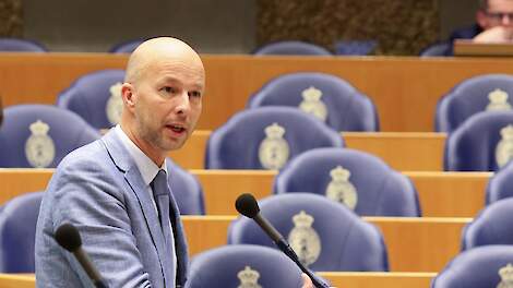 LTO/NOP en NVP zijn tegen halvering van de veestapel in Nederland wat Tjeerd de Groot van D66 (foto) voorstelt.