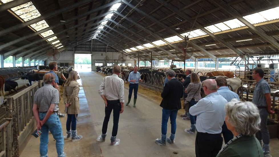 Een delegatie van Hogeschool Van Hall Larenstein op bezoek bij De Marke.