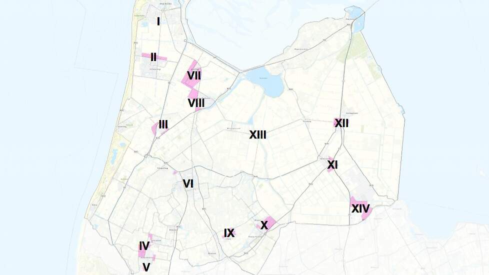 De 14 voorkeursgebieden liggen verspreid over drie gemeenten.