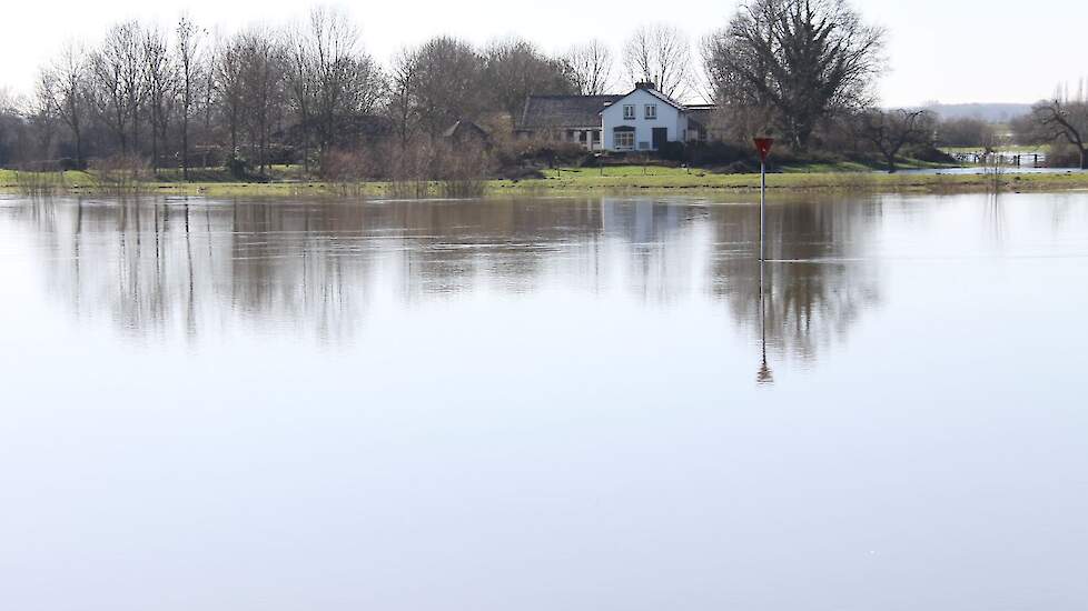 Foto ter illustratie, gemaakt in de winter van 2016. Dit jaar ook hoogwater verwacht in de zomer, een zeldzaamheid.