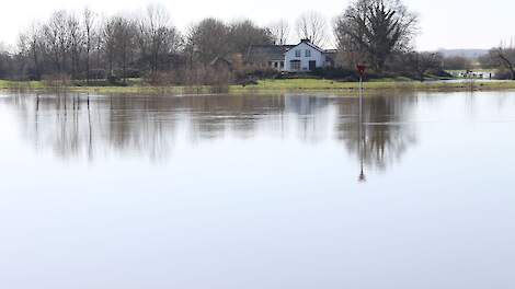 Foto ter illustratie, gemaakt in de winter van 2016. Dit jaar ook hoogwater verwacht in de zomer, een zeldzaamheid.