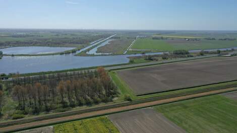 Ter illustratie: luchtfoto gemaakt in de provincie Groningen.