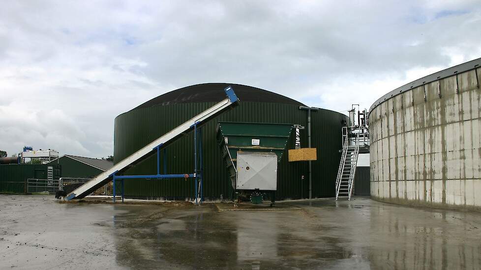 Een biogas-installatie elders in Nederland.