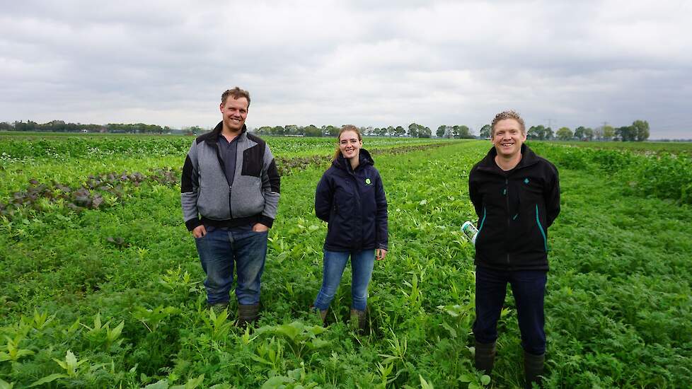 Gerrit Lucas, Berit Herman van Alliance en Arjan van der Vinne van DSV zaden