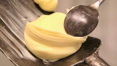 Vochtmeting tijdens de boterproductie.