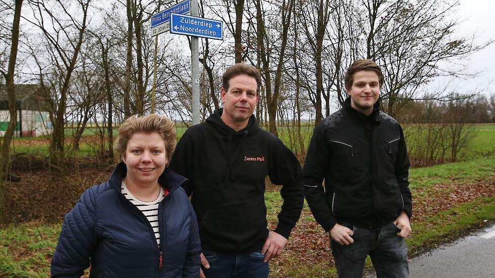 Judith Jansen met haar vader Zach en Stein Smit (rechts).