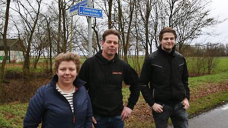 Judith Jansen met haar vader Zach en Stein Smit (rechts).