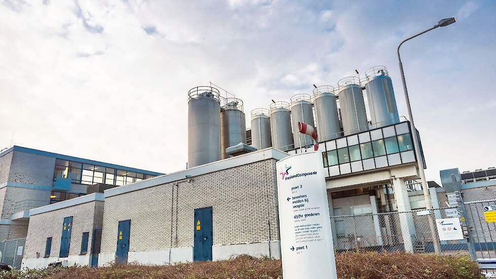 De productielocatie van FrieslandCampina in Rotterdam.