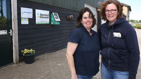 Schoonzussen Ariët en Ivonne (rechts) Noordam: „Boerderijeducatie is ontzettend belangrijk voor de beeldvorming over de landbouw.”