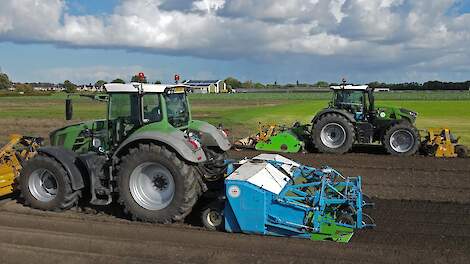 Fendt 942 Gen 7 and Fendt 828 with Alpego front mulchers and Farmtec Rotar using Raven Precision GPS