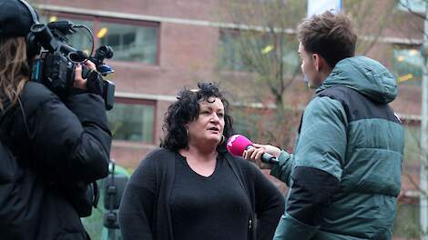 BBB-frontvrouw Caroline van der Plas tijdens een boerenprotest in Den Haag.