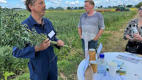 Henk Kerkers (links) is een van de bij de oprichting van LuPeel betrokken boeren.