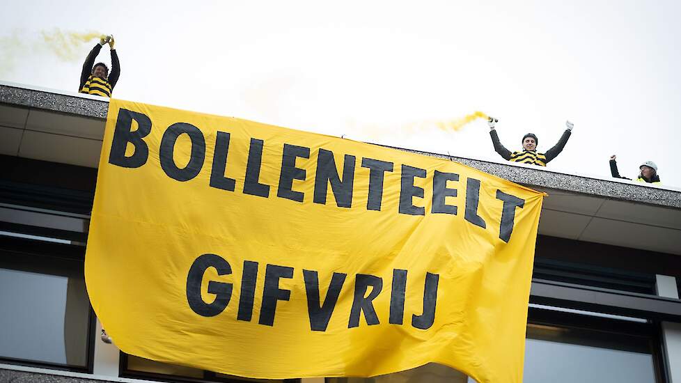 Het provinciehuis in Drenthe was in januari nog het toneel van een boerenprotest.